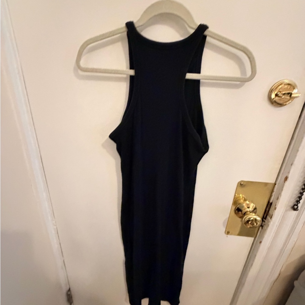Zara Chic Black Sleeveless Backless Dress